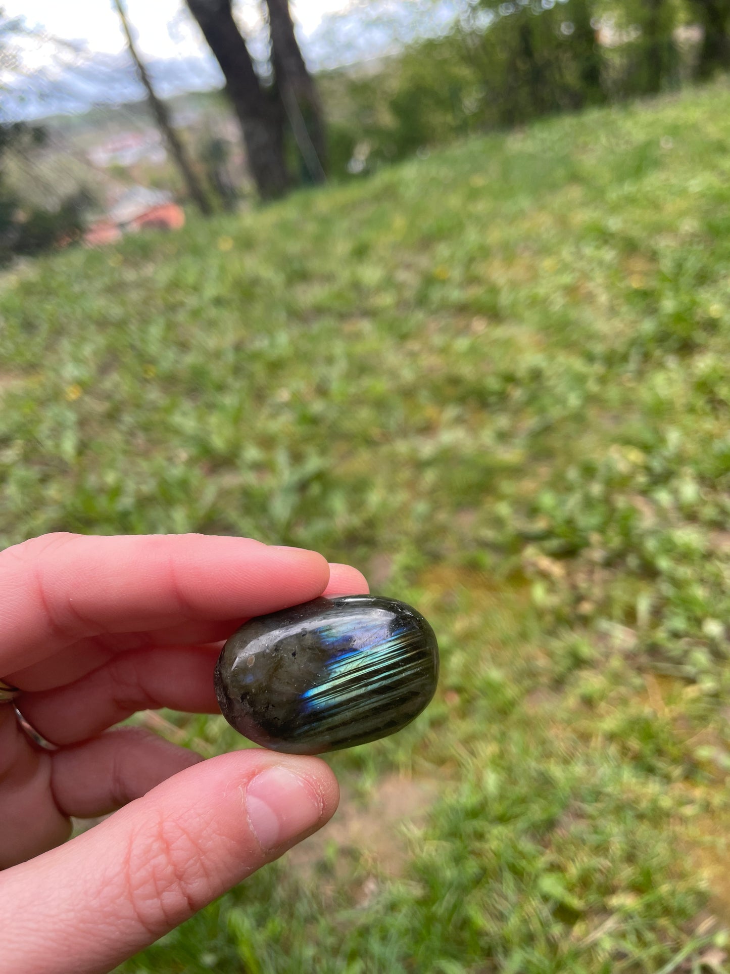 Galet en Labradorite