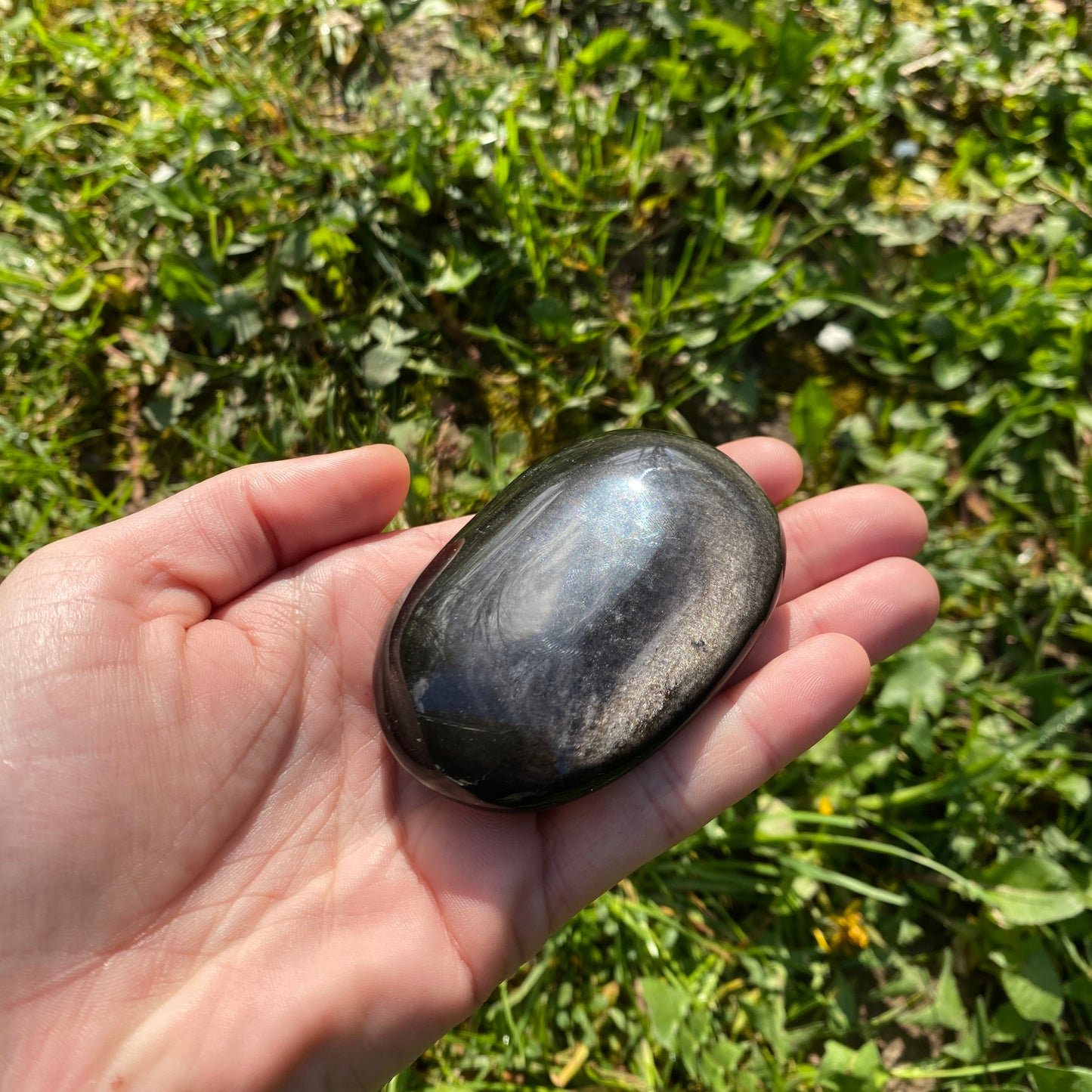 Silver Obsidian Pebble 153gr