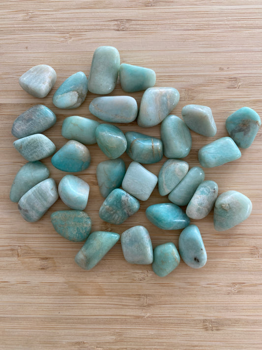 Piedra rodada amazonita