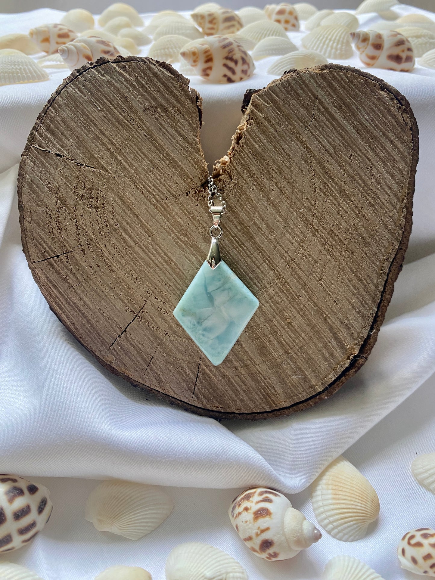 Collier Losange Larimar