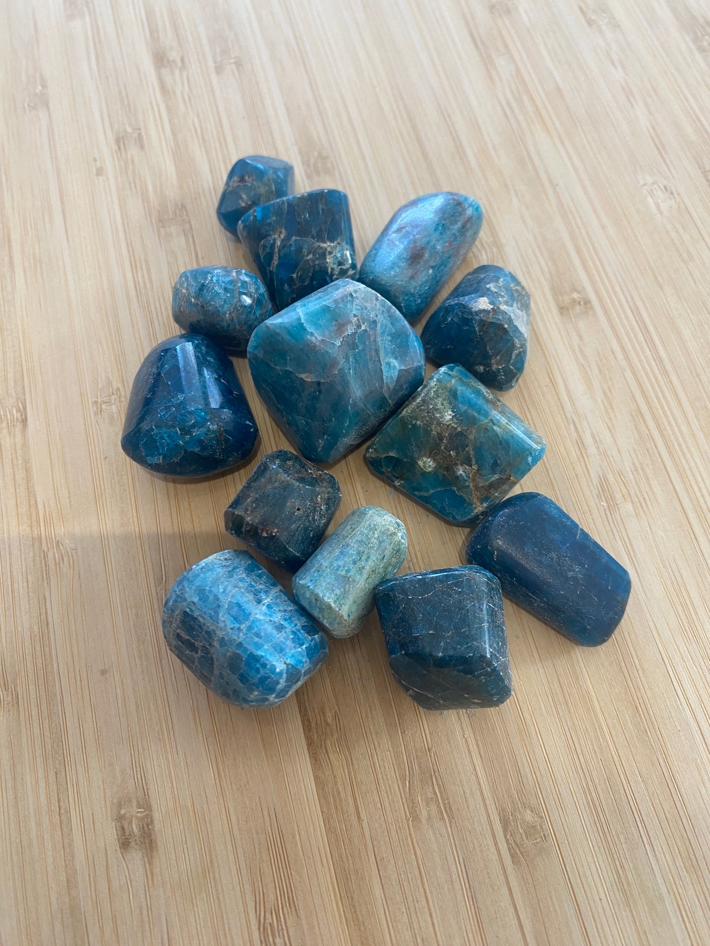 Blue Apatite Tumbled Stone