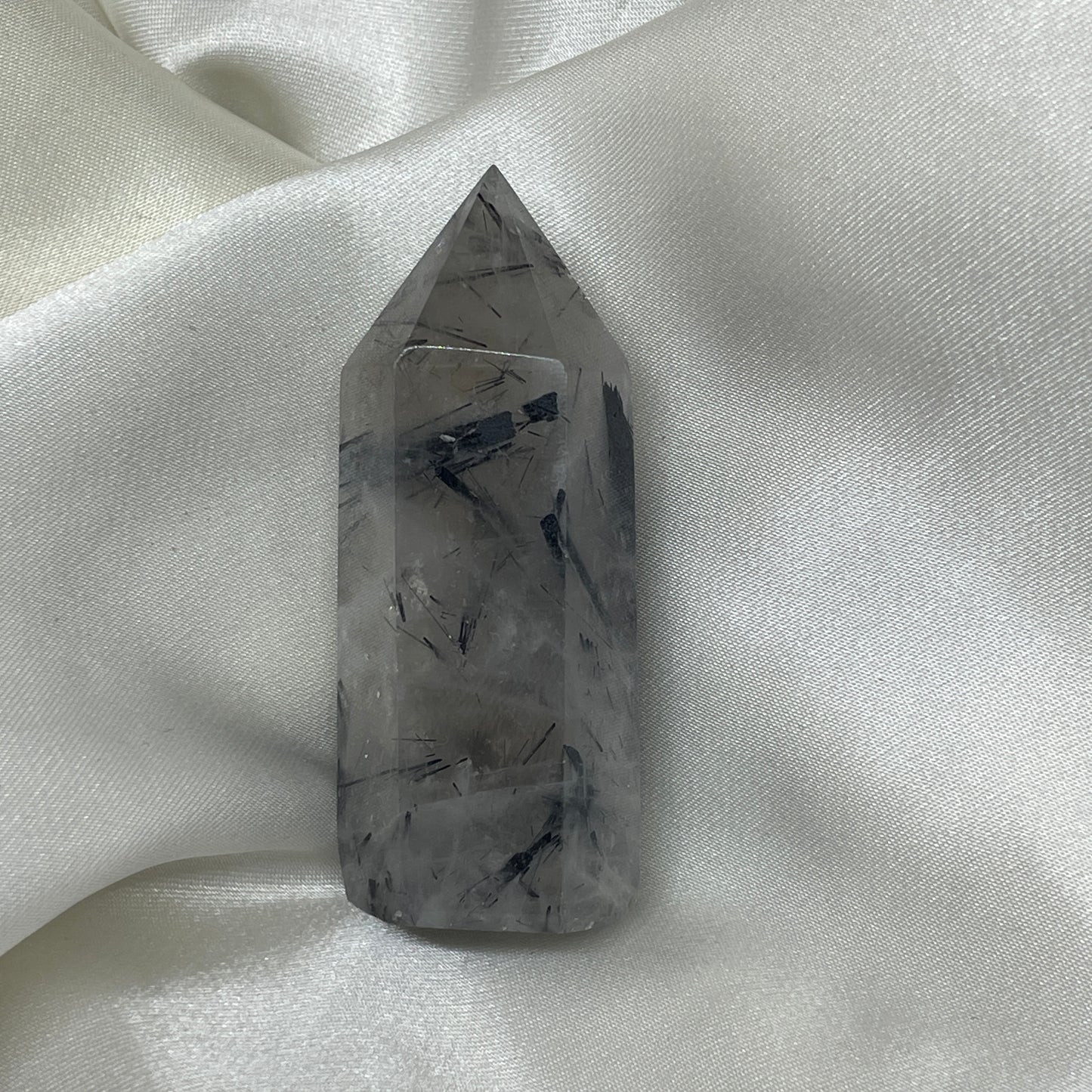 Pointe Quartz Inclusions Tourmaline - 53 grammes