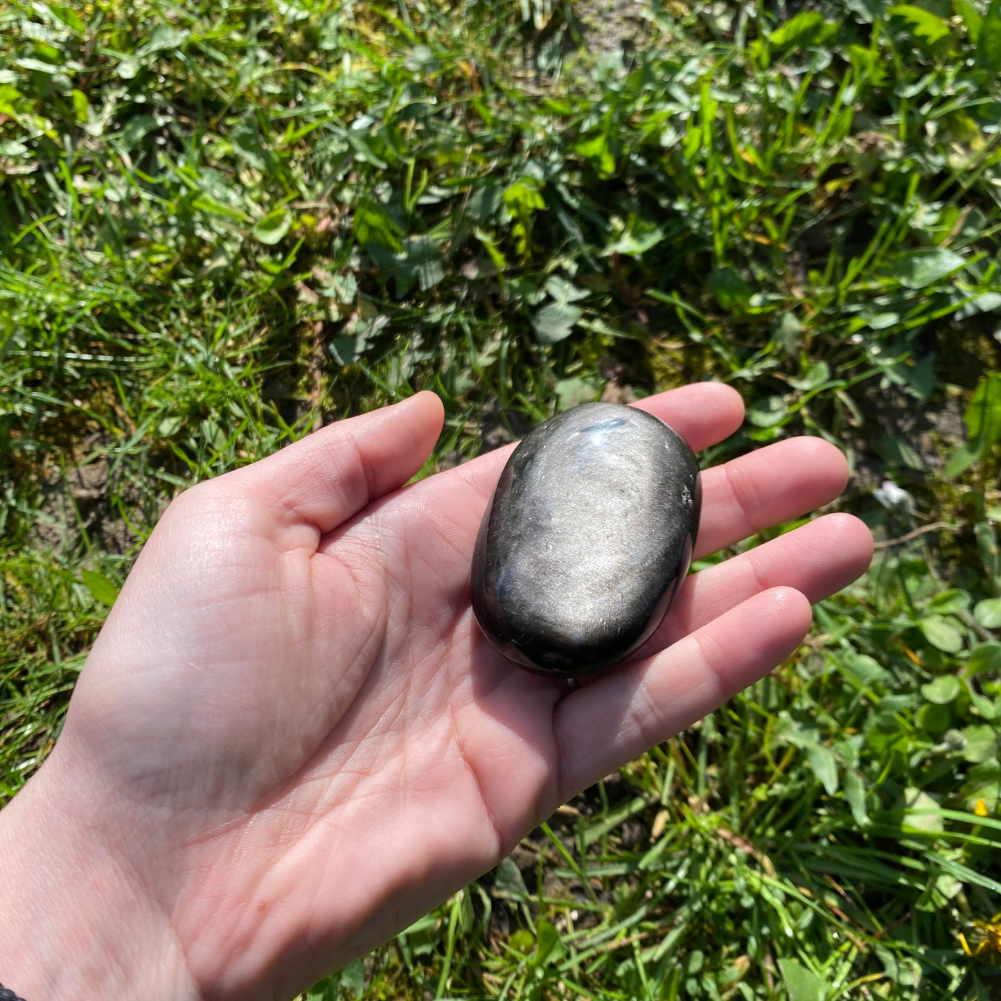 Guijarro Obsidiana Plata 101gr