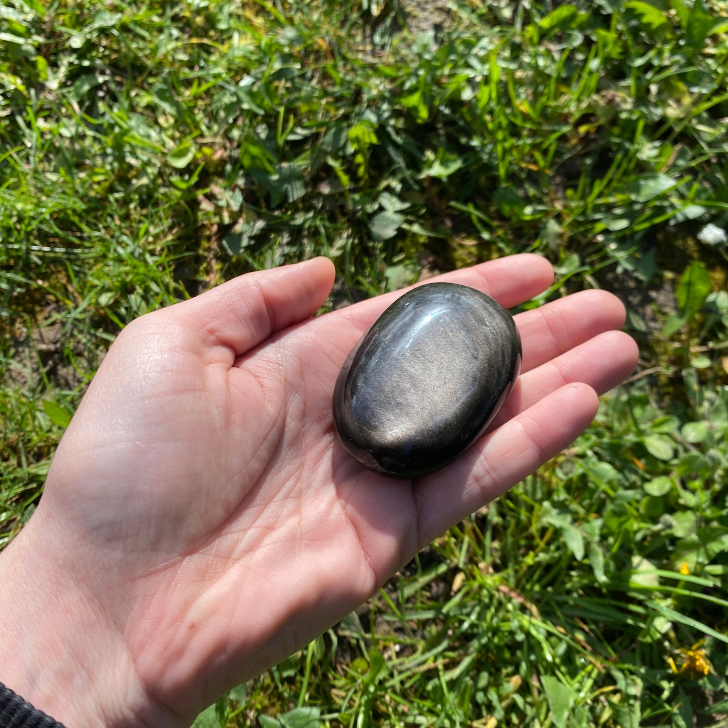 Guijarro Obsidiana Plata 101gr
