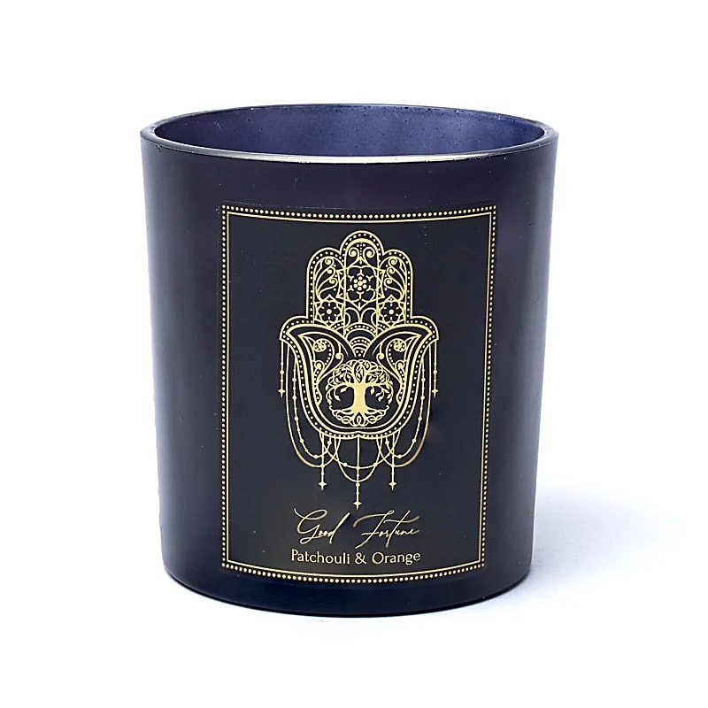 Bougie d’Intention - Good Fortune (Patchouli & Orange - Jaspe Rouge)