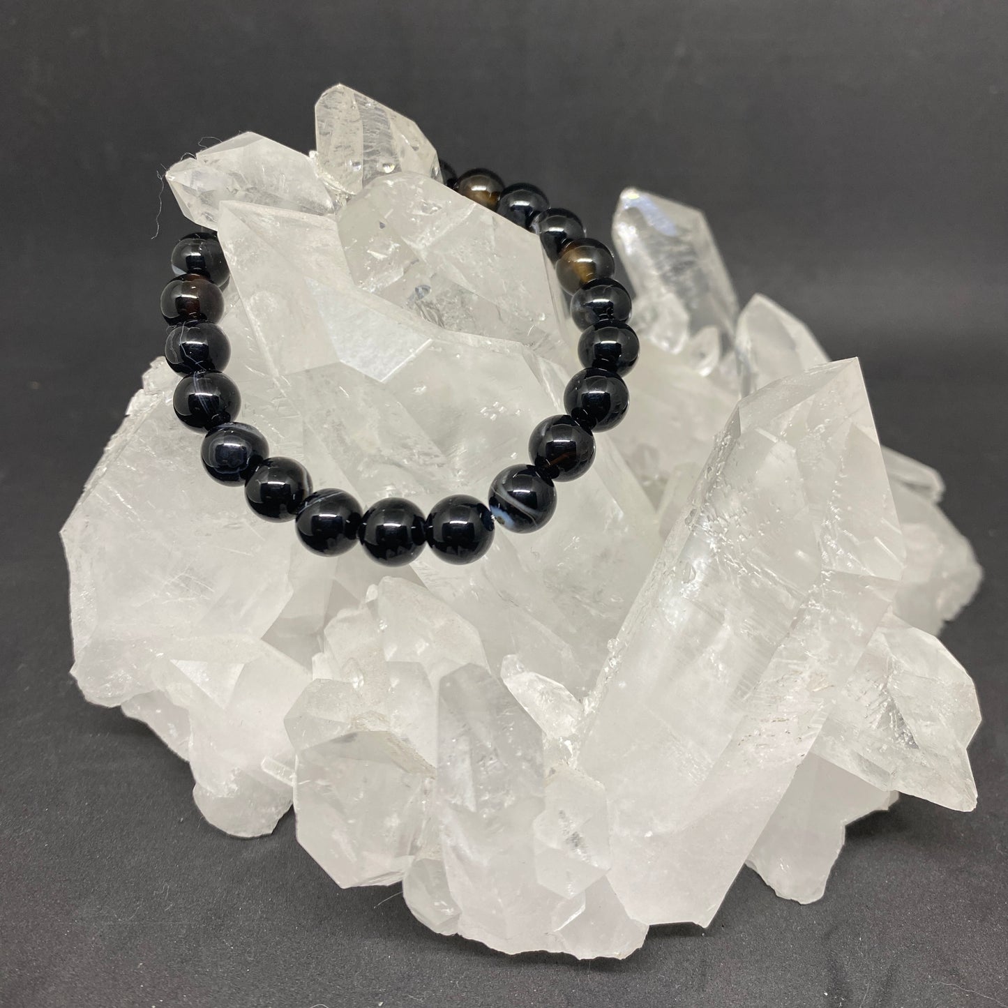Pulsera de ágata negra