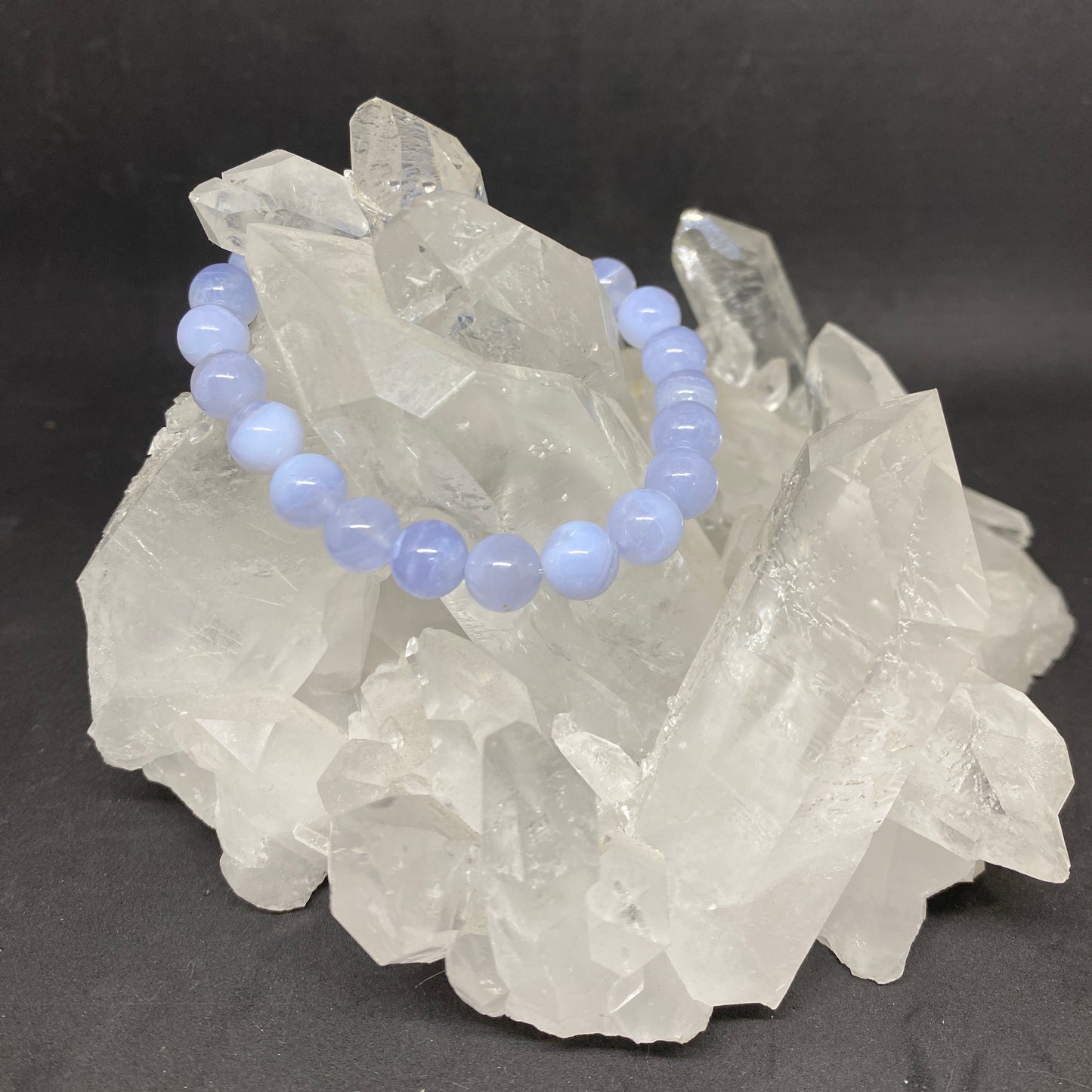 Pulsera Calcedonia Azul