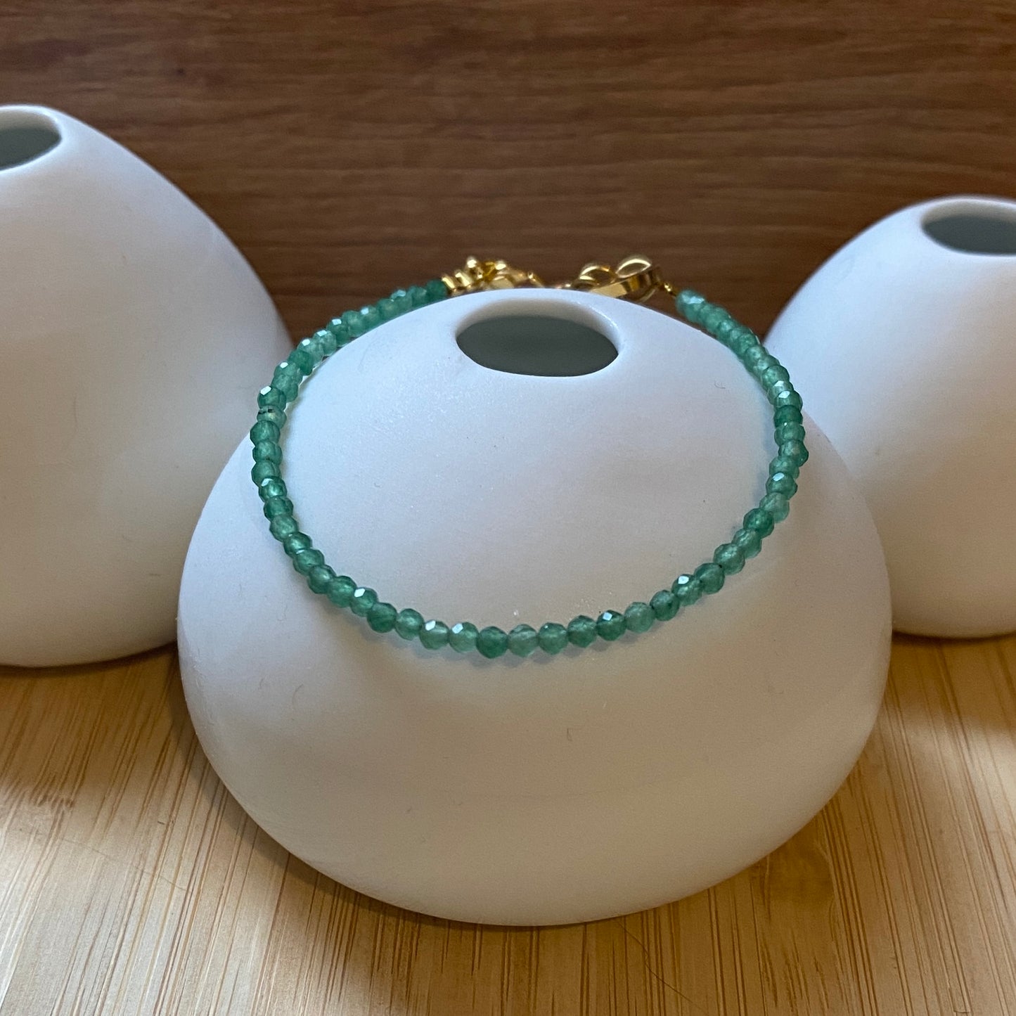 Bracelet Les Intemporels - Aventurine Verte Foncée
