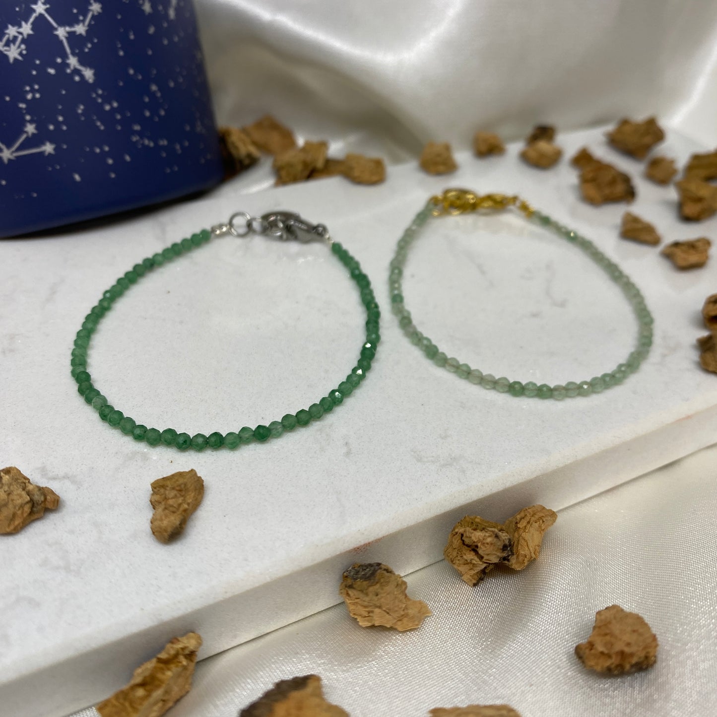Bracelet Les Intemporels - Aventurine Verte Foncée