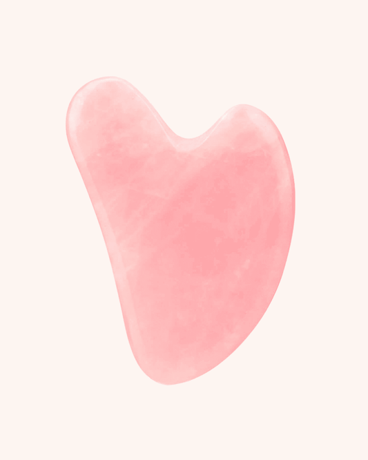 Gua Sha de massage - Quartz Rose