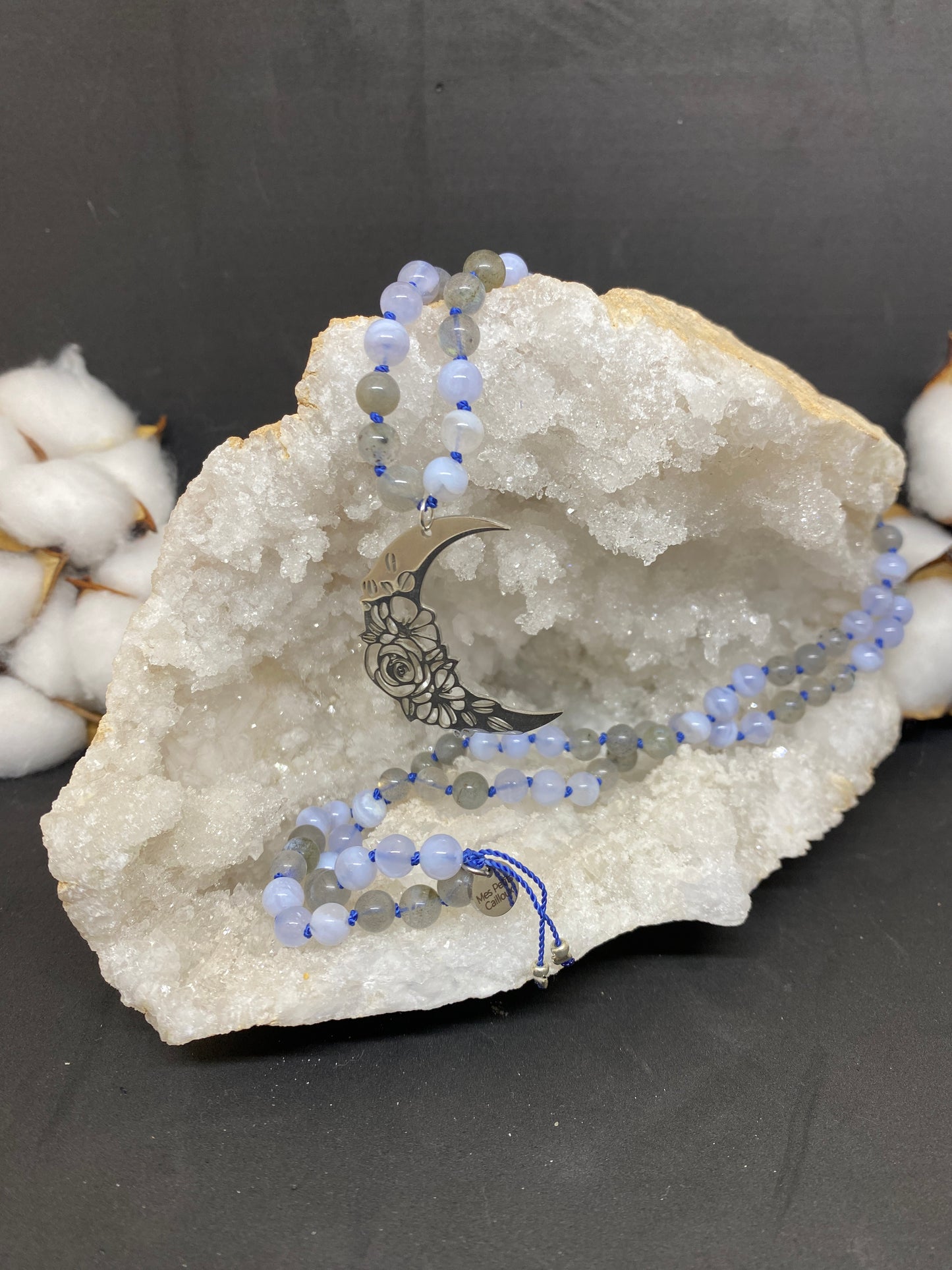 Mala Calcédoine Bleue et Labradorite