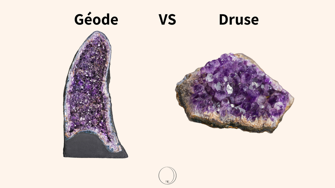 Géodes vs Druses : Comprendre les Différences entre ces Formations Minérales Fascinantes