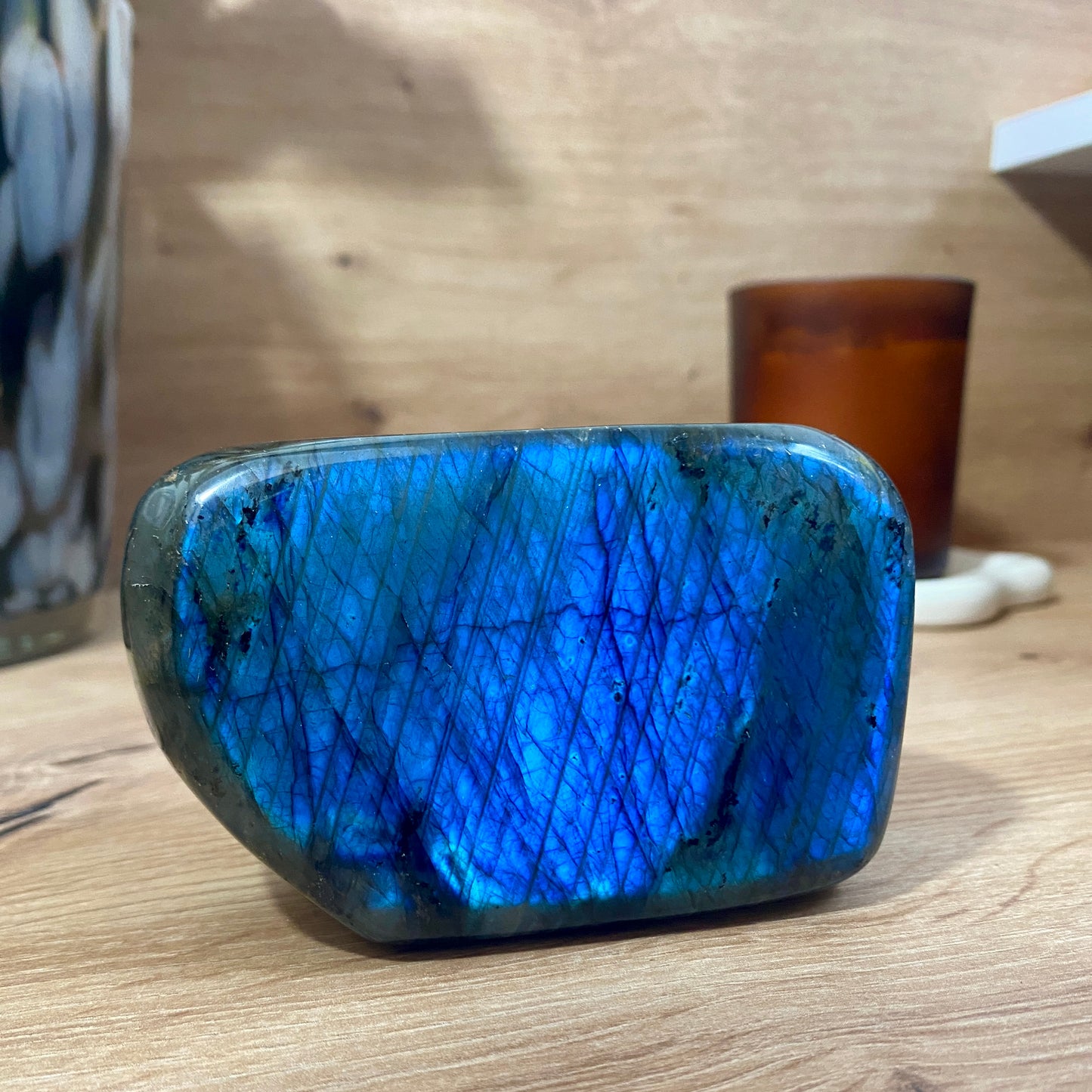 Forme Libre de Labradorite Polie - 464,00 grammes