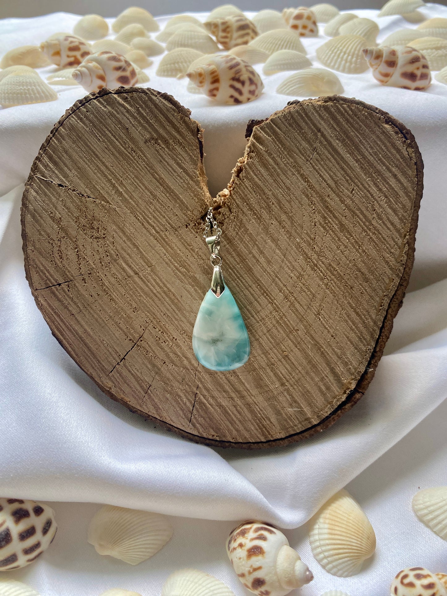 Collier Goutte Larimar