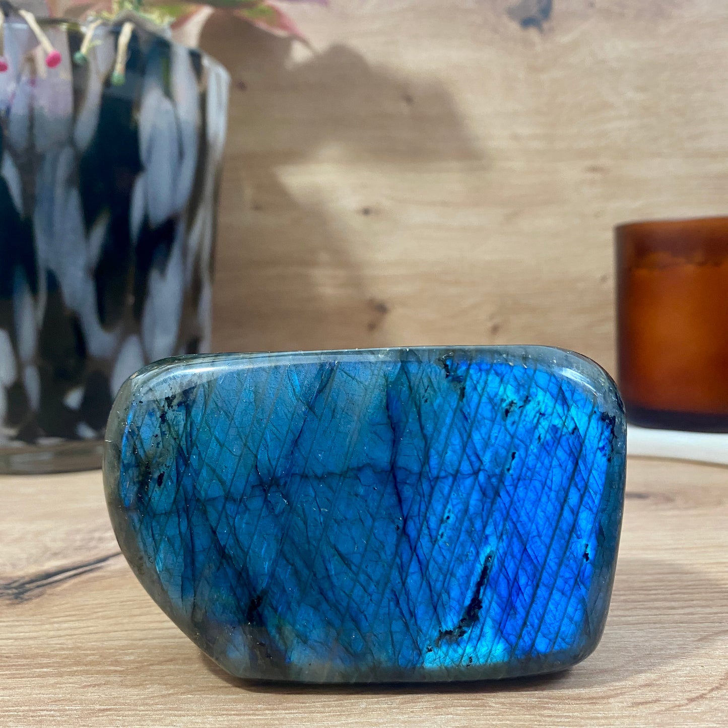 Forme Libre de Labradorite Polie - 464,00 grammes