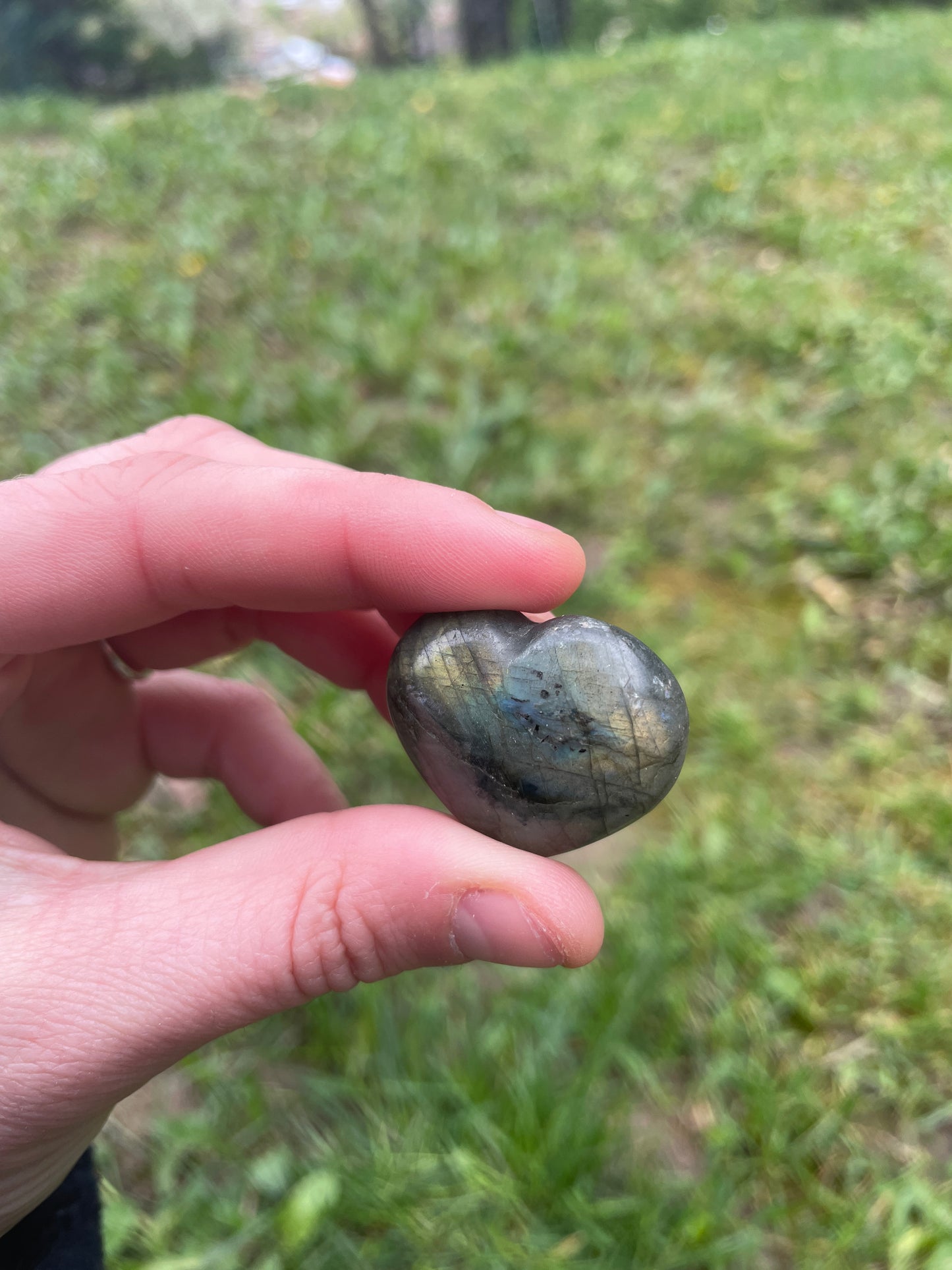 Labradorite Heart