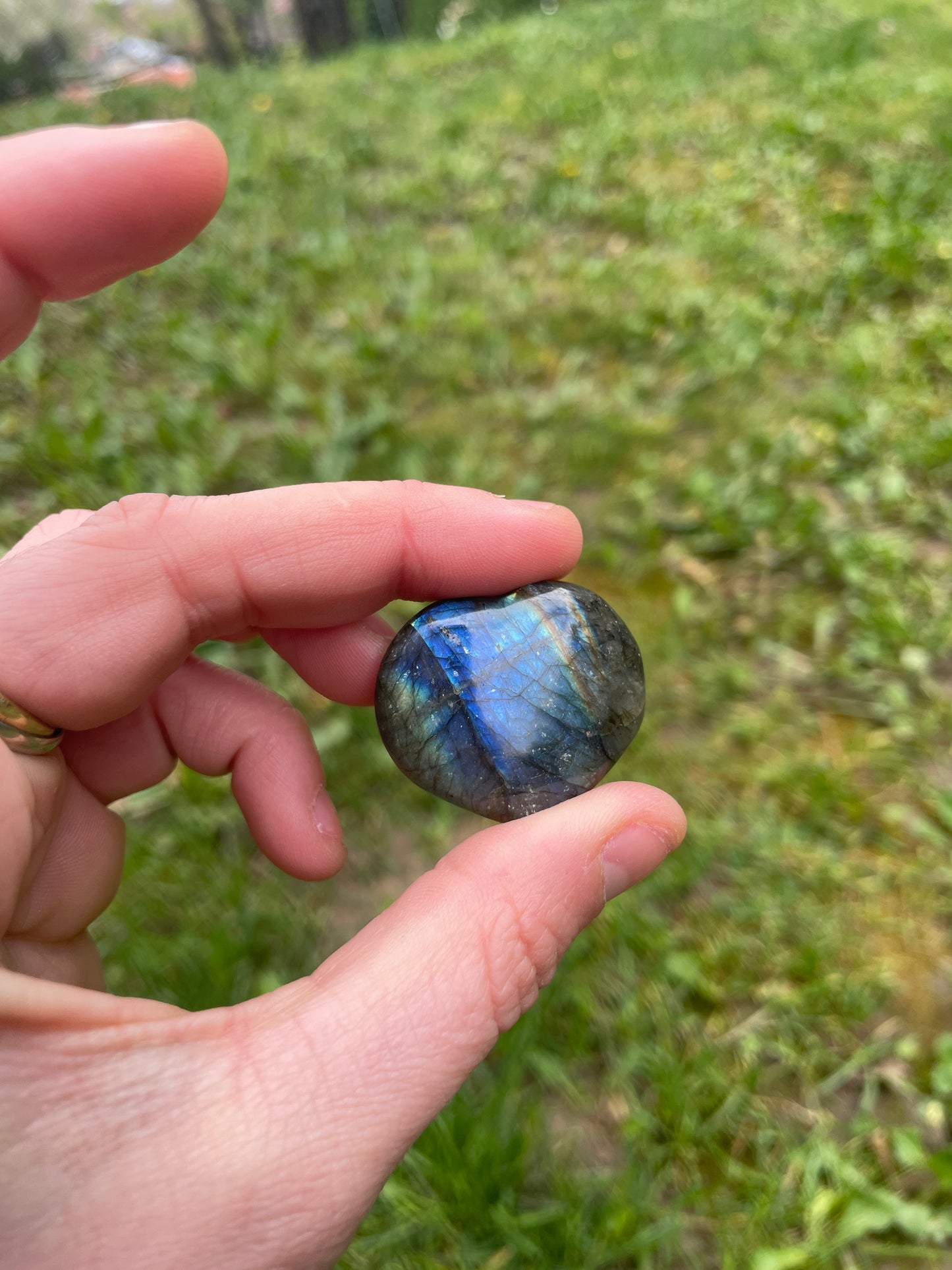 Labradorite Heart