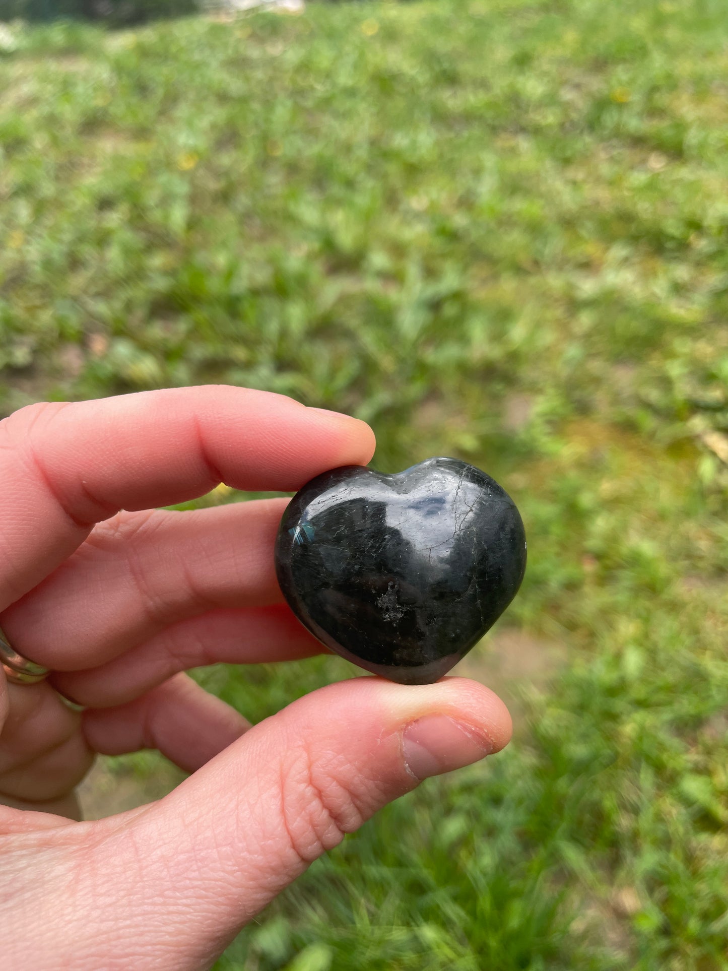 Labradorite Heart