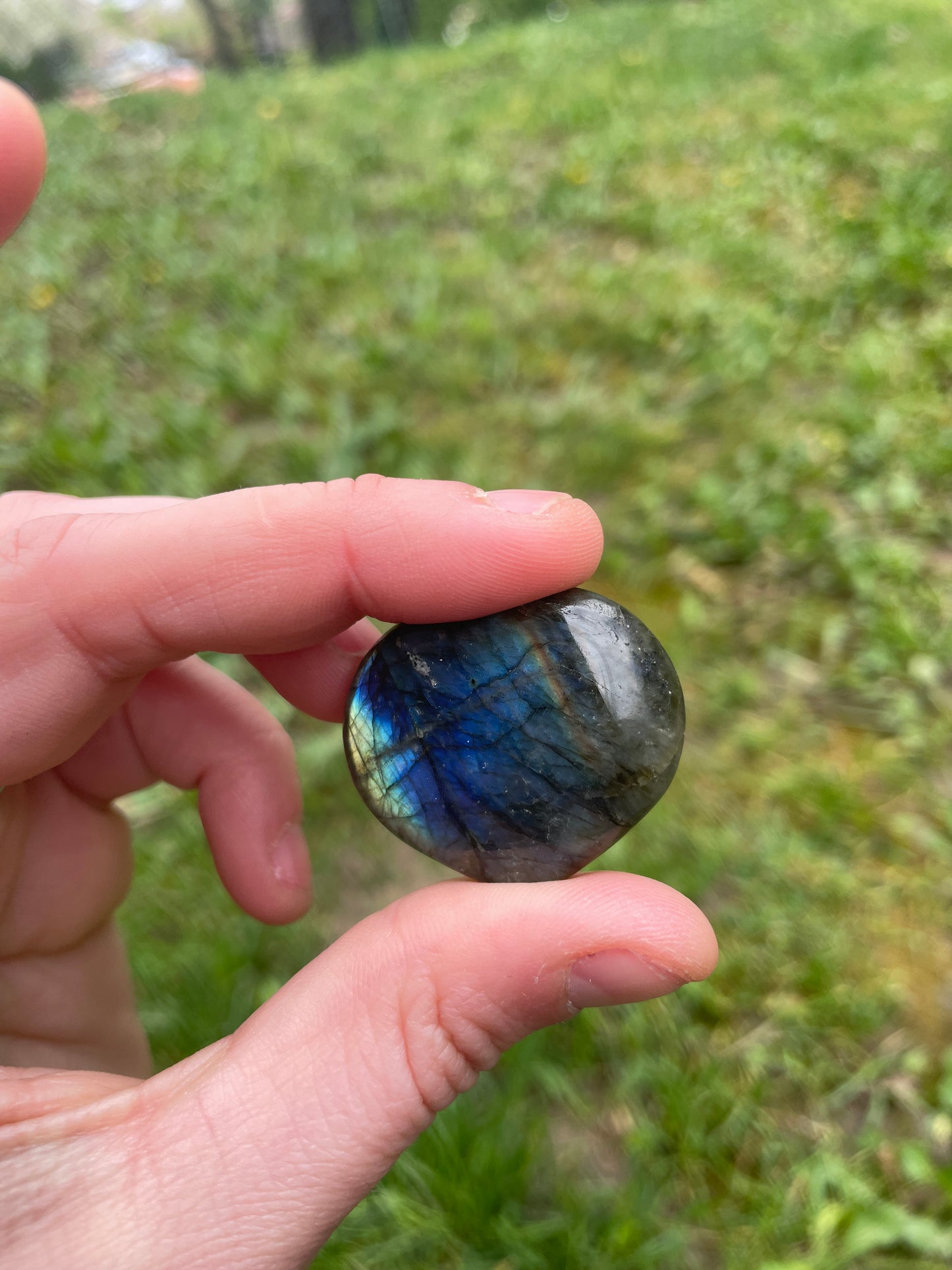 Labradorite Heart