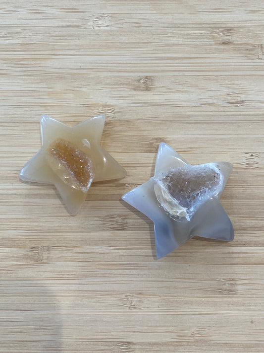 Druzy de ágata estrella