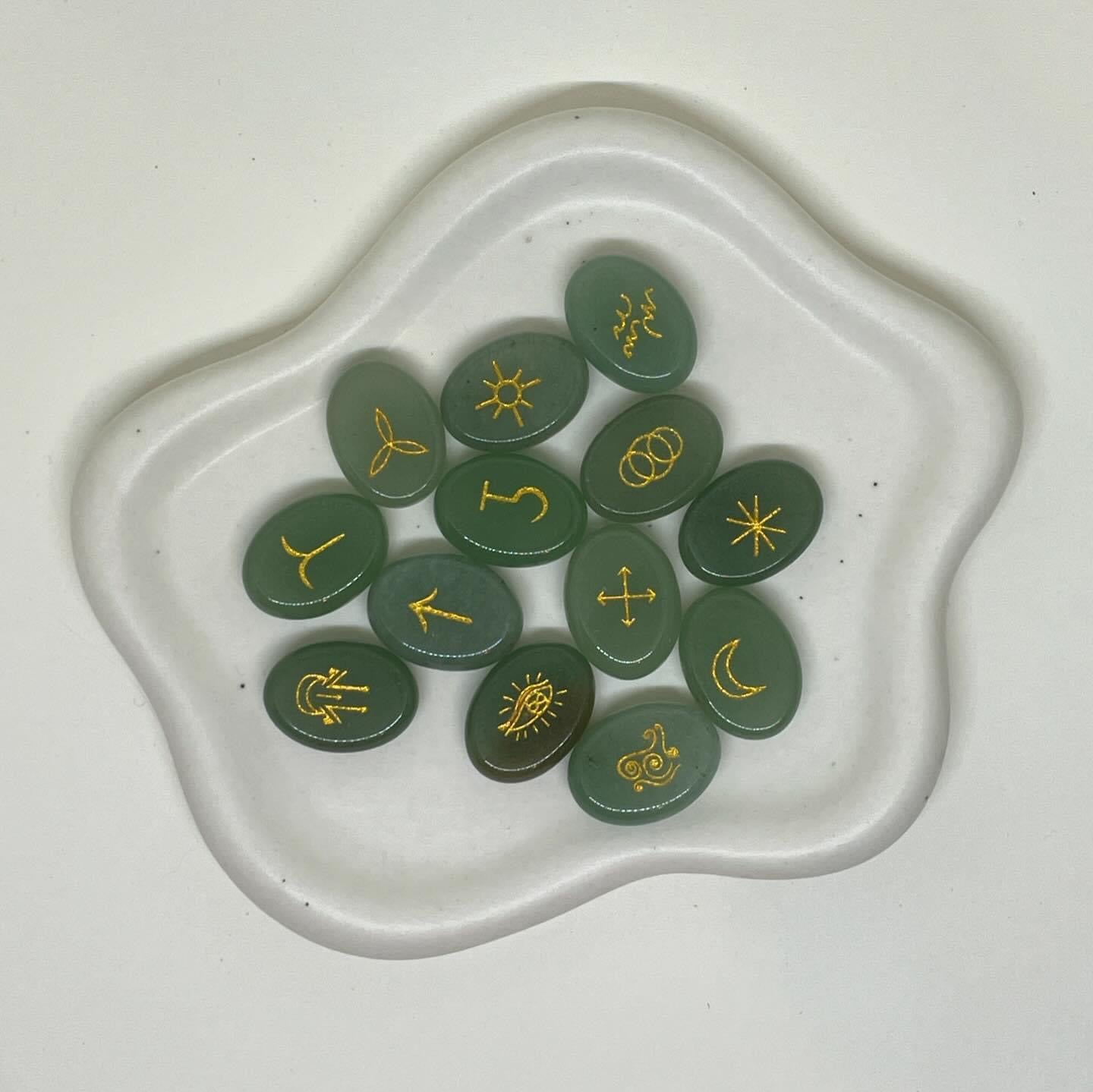 Runes Aventurine Verte