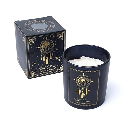 Bougie d’Intention - Boho Dreams (Myrrh & Bois de Santal - Cristal de Roche)