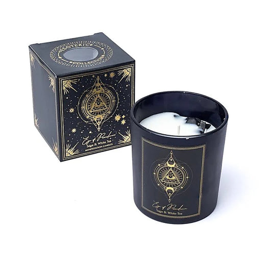 Bougie d’Intention - Eye Of Providence (Sauge & Thé Blanc - Tourmaline Noire)