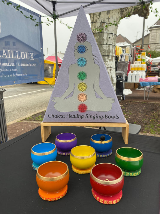 Coffret 7 Bols Chantant Tibétain - 7 Chakras