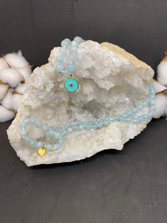 Aquamarine Mala