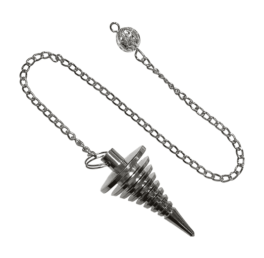 Pendule Torsadé Argenté