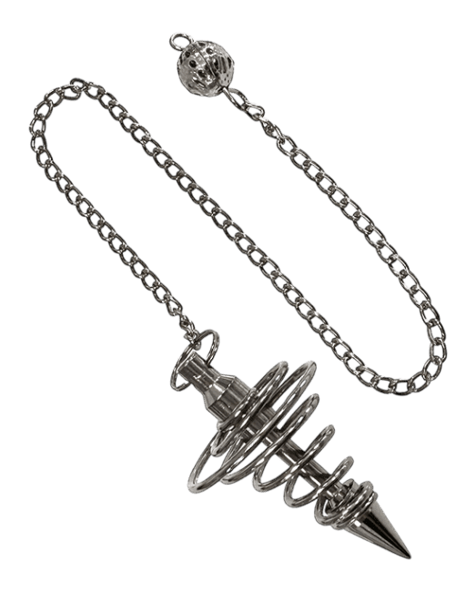 Pendule Spirale Argenté