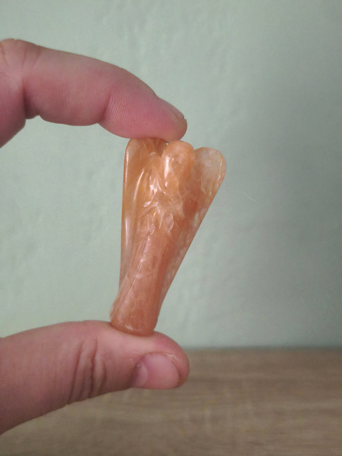 Ange en Aventurine Orange - Ange Gardien de Joie, Créativité & Vitalité Solaire